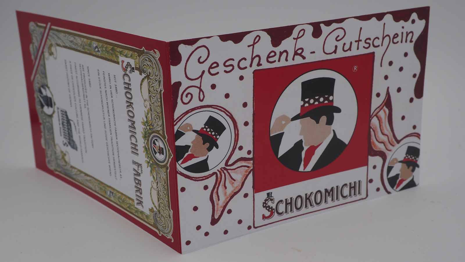 Schokomichi Geschenk-Gutschein mit Ihrem Wunschbetrag